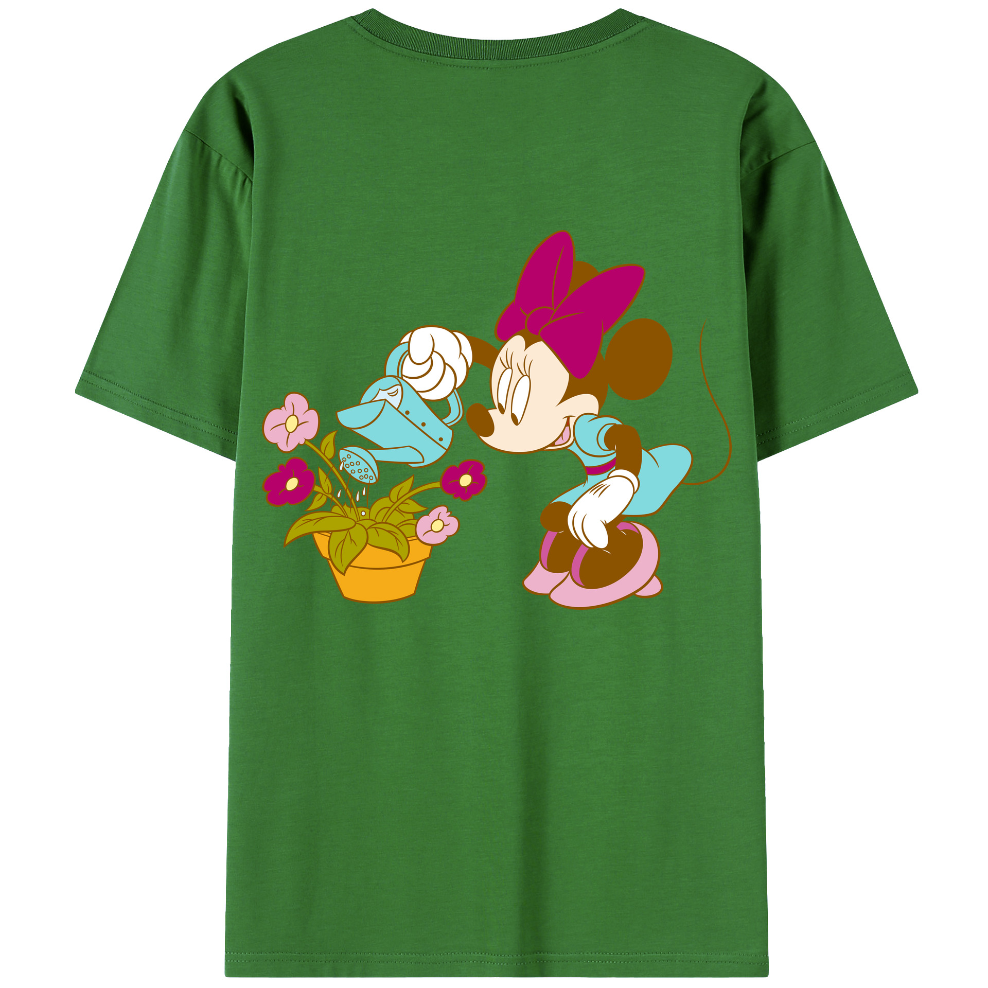 （画像用） ミッキーマウス Mickey Mouse レディース半袖Tシャツ(バックプリント)